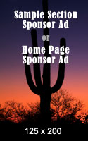 Sample 125 x 200 Ad position for Home Page Sponsor Ad or Section Sponsor Ad