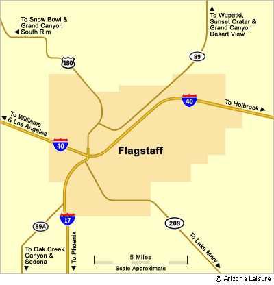 Flagstaff arizona map