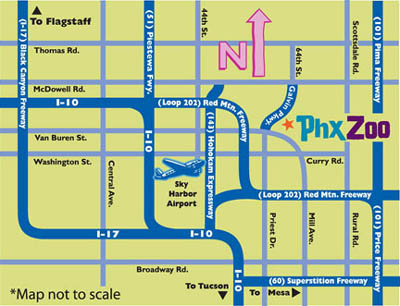 Directions to the Phoenix Zoo