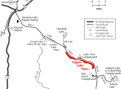 Upper Lake Mary Map