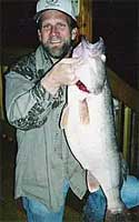 State record walleye caught by Gregg Munck out of Show Low Lake Arizona
