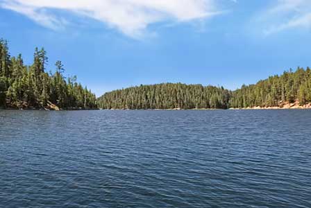 Bear Canyon Lake on the Mogollon Rim near Payson Arizona