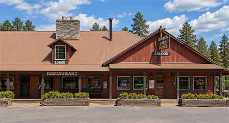 Mormon Lake Lodge restaurant and saloon near Mormon Lake Arizona