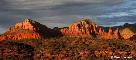 Sedona red rock formations near Red Rock State Park in Arizona