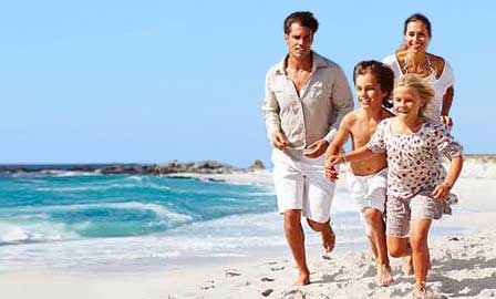 Sandy beach along the Sea of Cortez in Rocky Point Mexico