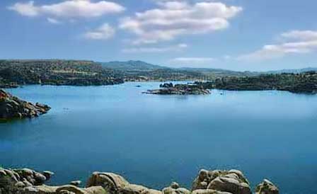 Watson Lake surrounded by Granite Dells near Prescott Arizona