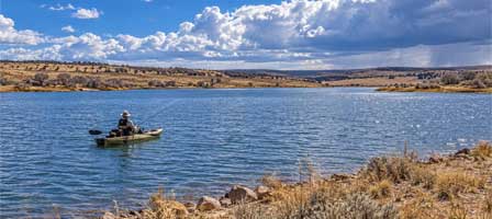 Crescent Lake trout fishing in eastern Arizona's White Mountains