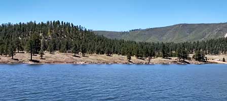 Luna Lake near Alpine in eastern Arizona's White Mountains