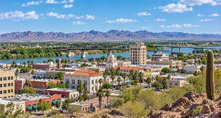 Downtown Yuma in the Southwest corner of Arizona