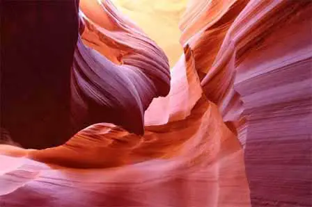 Picture of Antelope Canyon on the Navajo Indian Reservation