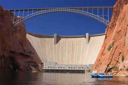 Photo Below Glen Canyon Dam on the Colorado River