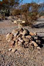 Unknown grave at Boot Hill