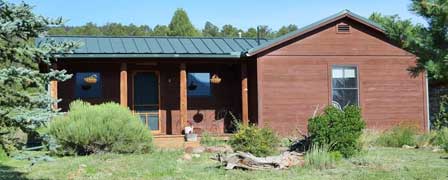 Bunkhouse at Juniper Hill rustic mountain lodging near Alpine in Nutrioso Arizona