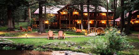 Red Setter Lodge and riverside cabin rentals in Greer Arizona