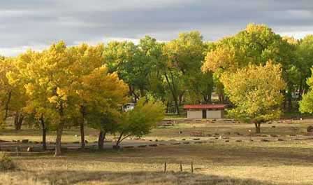 Photo of Cottonwood Campground at Canyon de Chelly During Octboer