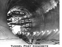 Tunnel Post Concrete