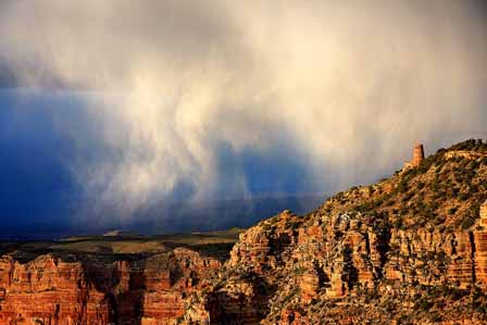 Virga Rainstorm over Desert View