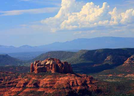 Photo Of Cathedral Rock View at Landing Time