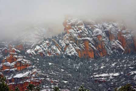 Photo Of Low Clouds over Munds Mountain