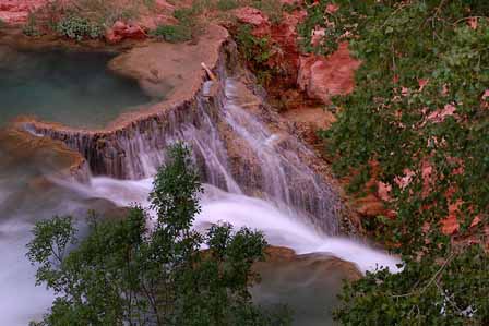 View of Beaver Falls from Trail