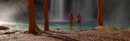 Couple Enjoying Havasu Fall