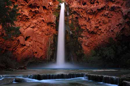 Mooney Falls. 200 foot drop (64 meters)