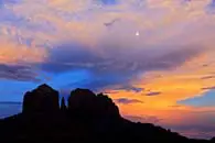 Moonrise Over Cathedral Rock