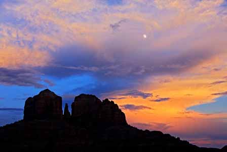 Moonrise Over Cathedral Rock