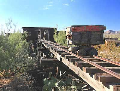 Ore Cars at Goldfield, AZ