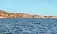 San Carlos Lake in the high desert mountains east of Globe Arizona