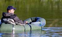 Tonto Lake in eastern Arizona offering peaceful mountain trout fishing