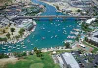 Aerial image of London Bridge in Lake Havasu