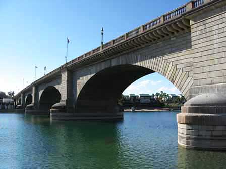 London Bridge at Lake Havasu City along the Colorado River in Arizona