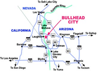 Map of Bullhead City