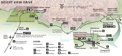 Map of Desert View East Rim