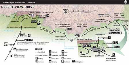 Desert View Drive Map.