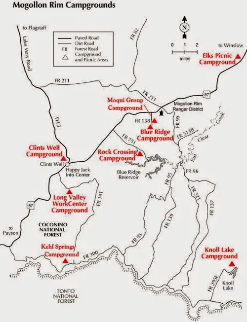 Knoll Lake Campground Map