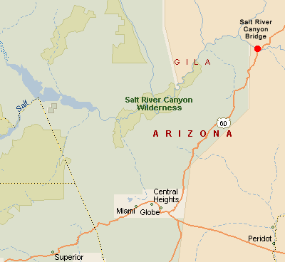 Salt River Rafting Map