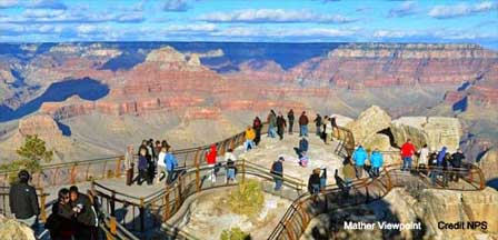 Pictures of Mather Point at the Grand Canyon South Rim