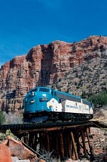 Train on Trestle