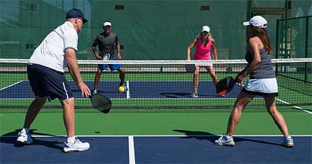 Playing Pickleball