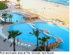  Espace piscine sur la plage de Rocky Point, Mexique 